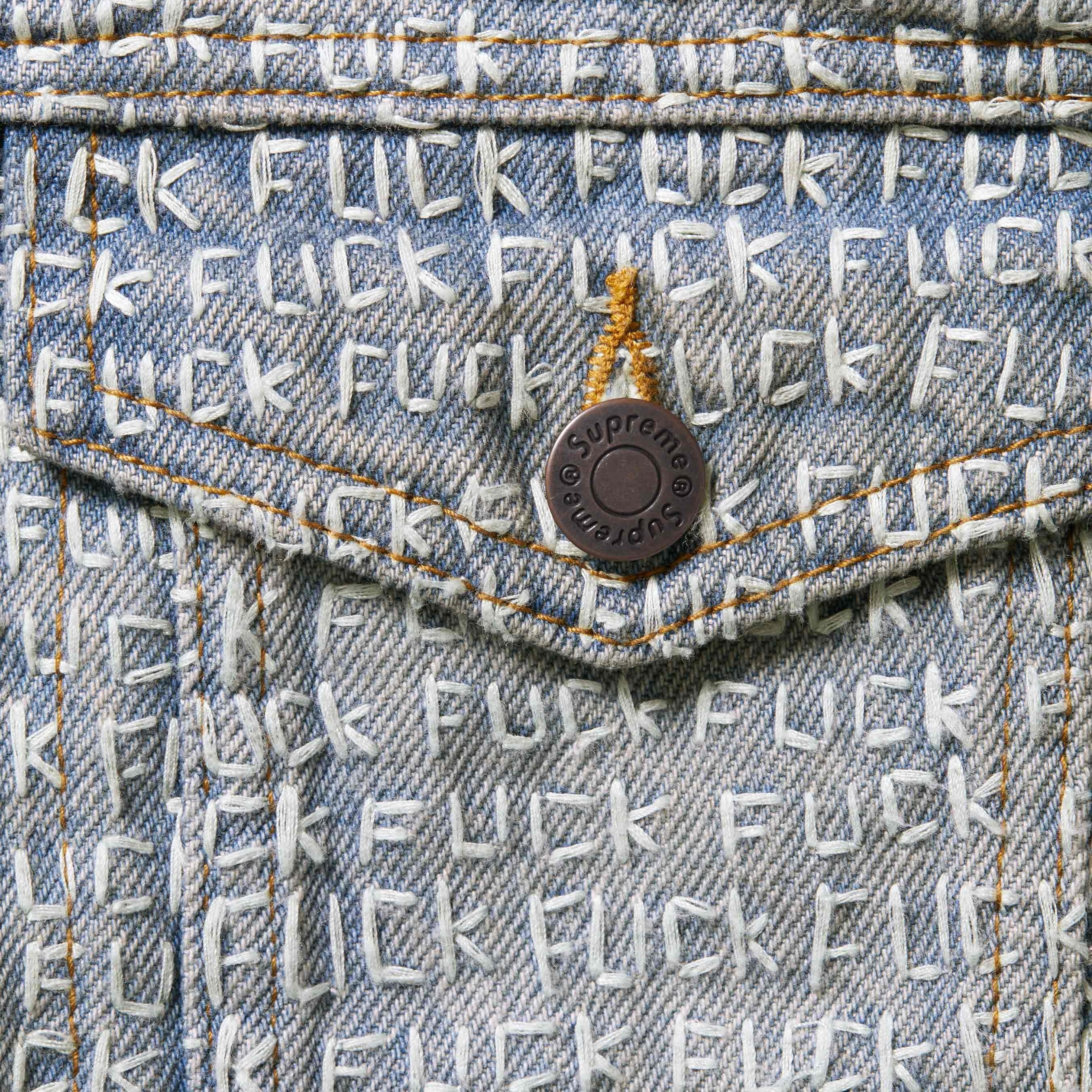 Fuck Stitch Denim Trucker Jacket view 8